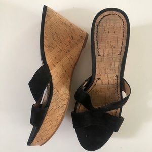 Nine West cork wedge
